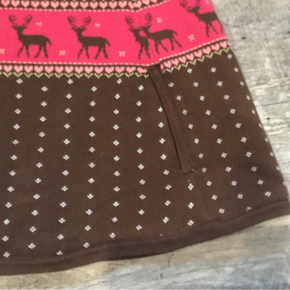 Gymboree size 5-6 knit poncho with deer - Picture 6 of 6
